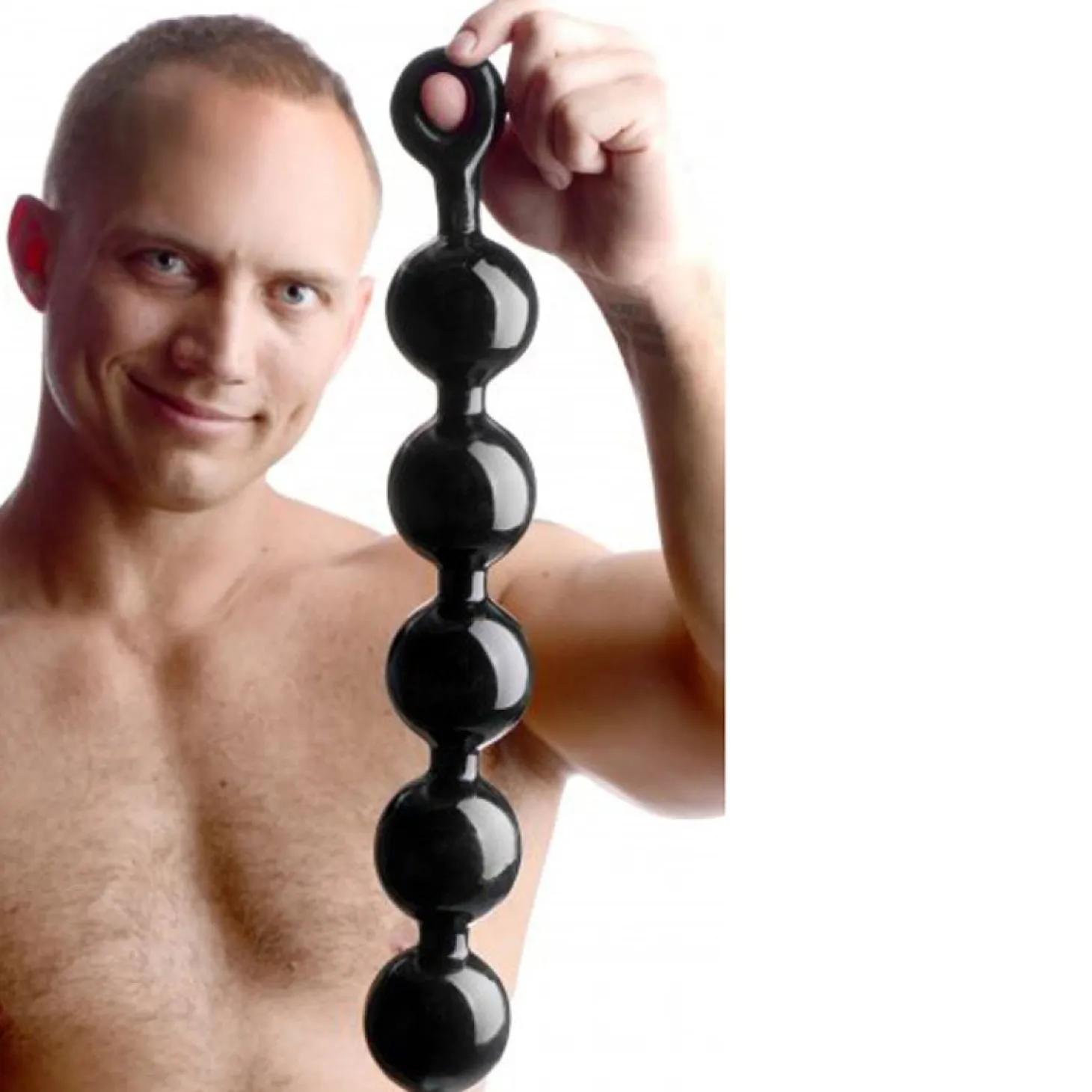 Perles anales Black Baller - XXL