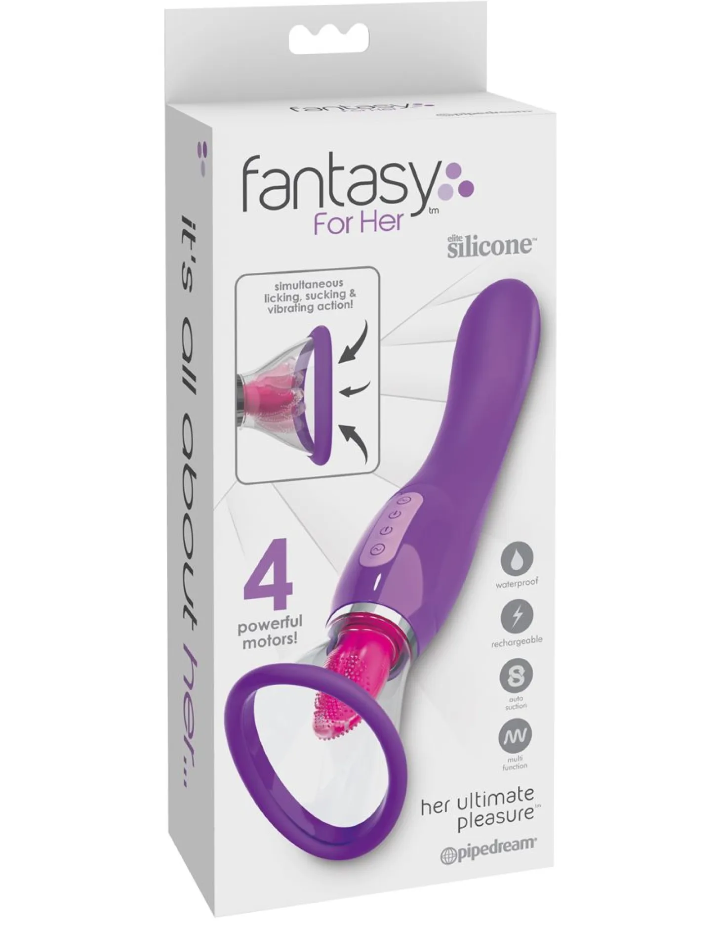 Pipedream - Pompe à clitoris avec stimulateur point G - Violet