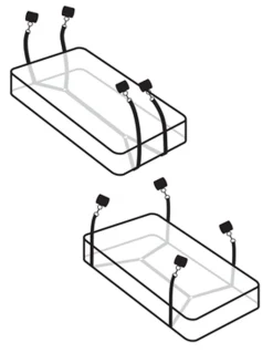 Pipedream - Sangles de matelas - Noir
