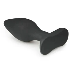 Plug anal noir en silicone - Medium