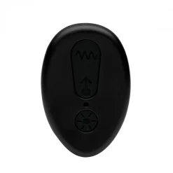 Plug anal à poussée en silicone avec télécommande