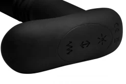 Plug anal à poussée en silicone avec télécommande