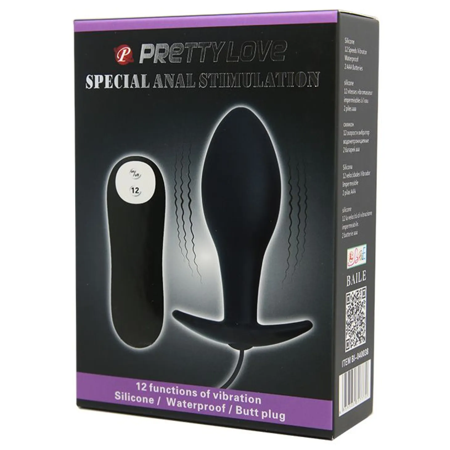 Plug anal vibrant avec télécommande