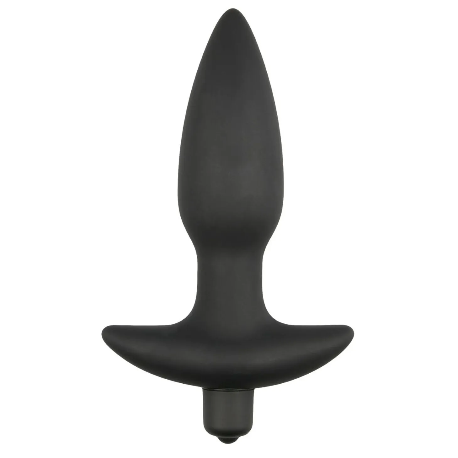 Plug anal vibrant Noir - 14,5 cm