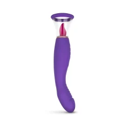 Pompe Pleasure Pump avec vibromasseur pour point G - Violet