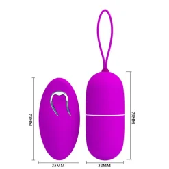 Pretty Love - Œuf vibrant avec télécommande - Violet