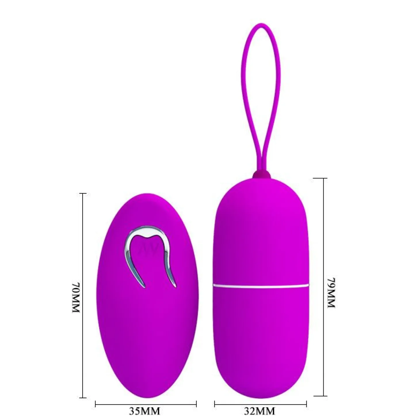 Pretty Love - Œuf vibrant avec télécommande - Violet