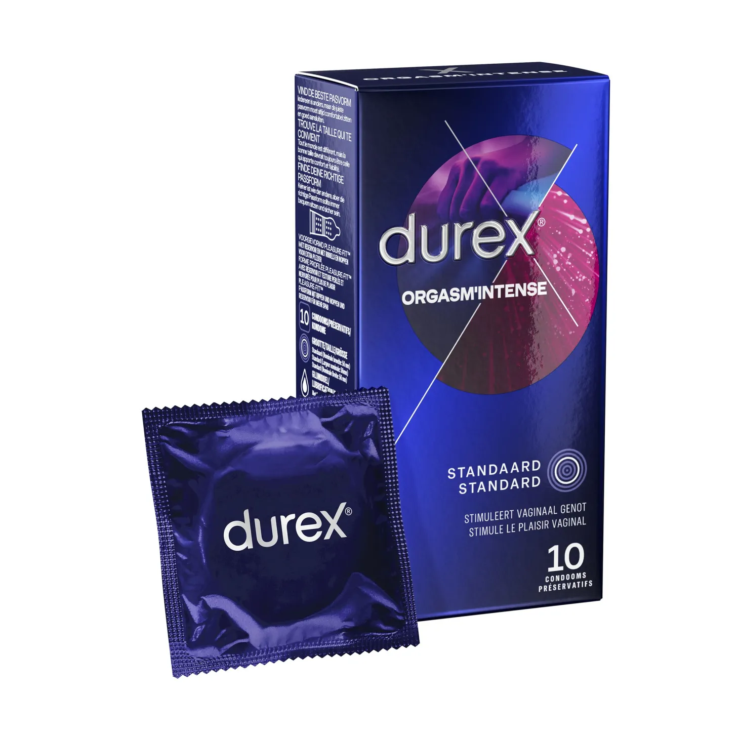 Préservatifs Durex Orgasm Intense - 10 pièces