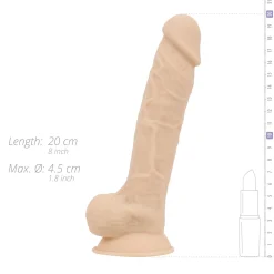 Real Fantasy Deluxe - Gode Réaliste Thermosensible Ashton - 21 cm