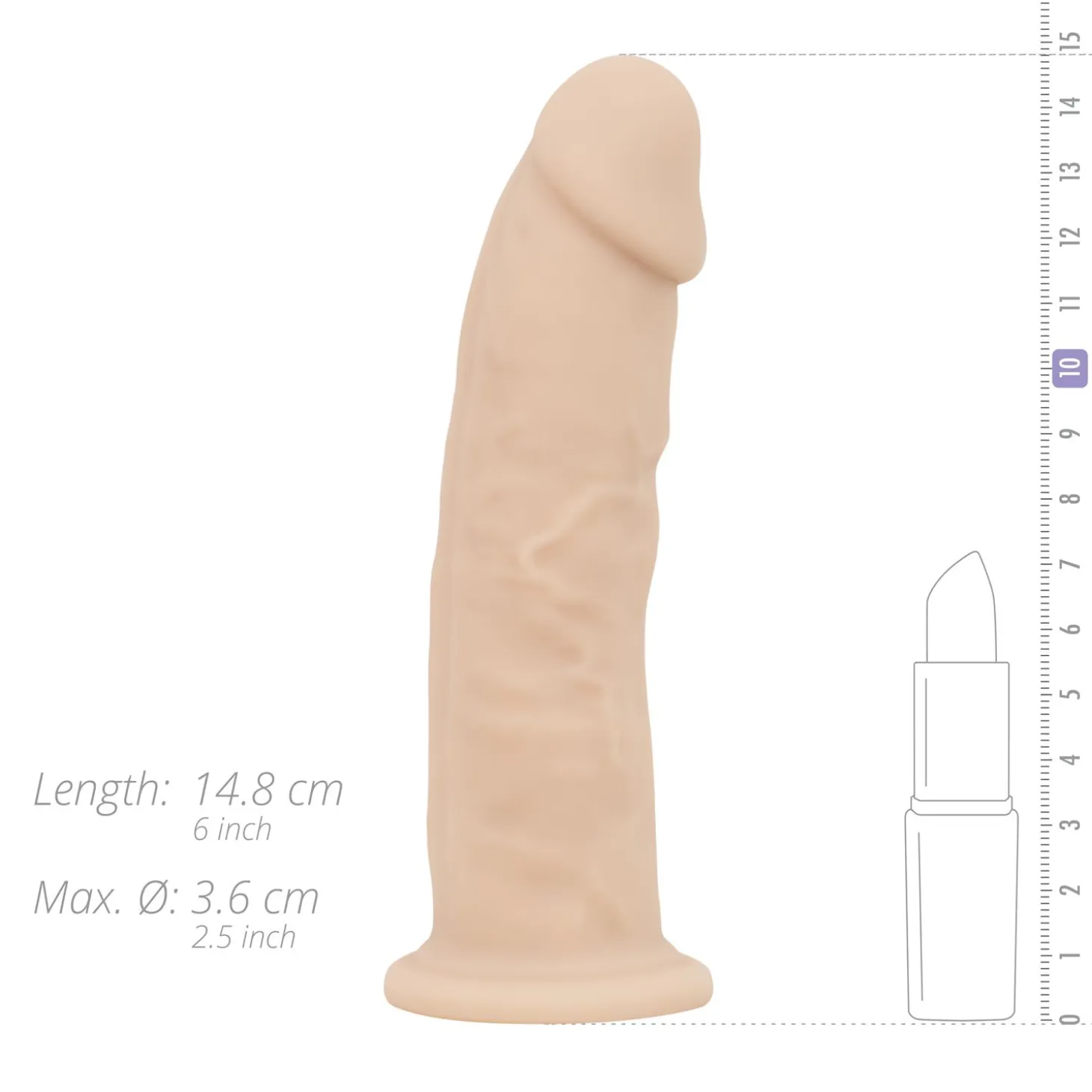 Real Fantasy Deluxe - Gode Réaliste Thermosensible Harris - 15 cm
