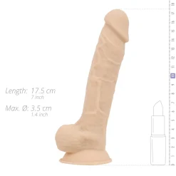 Real Fantasy - Gode Réaliste Thermosensible Percy - 17,5 cm