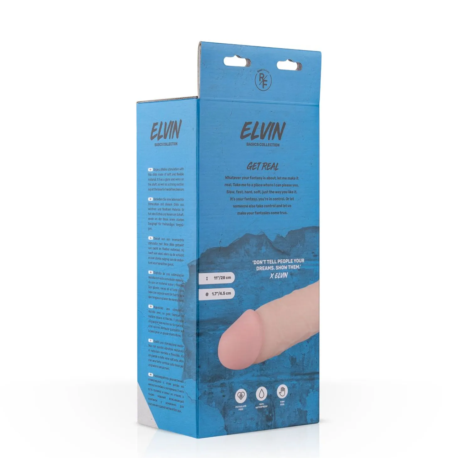 Real Fantasy - Gode réaliste XXL "Elvin" - 27,5 cm
