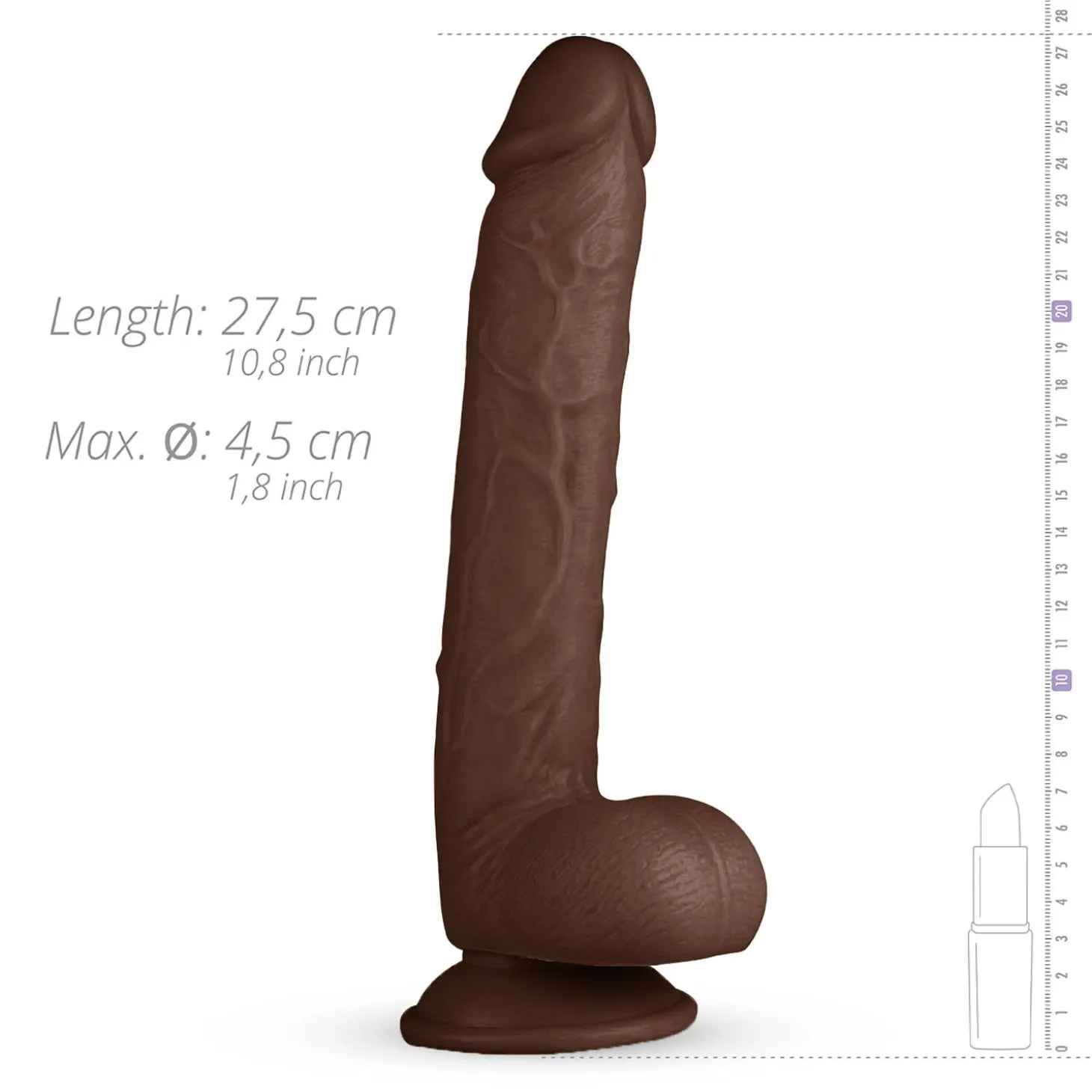 Real Fantasy - Myles Godemiché réaliste - 28 cm