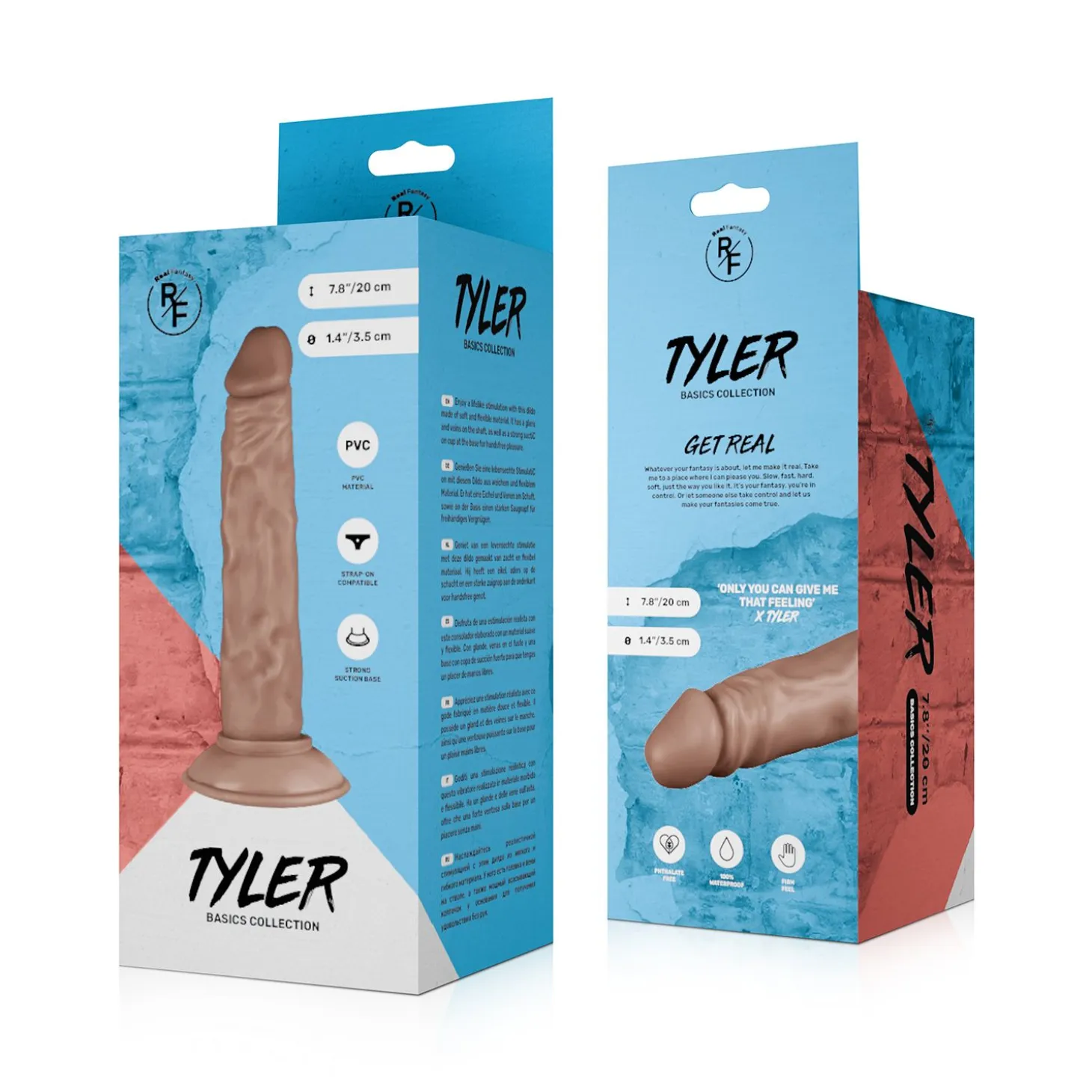 Real Fantasy - Tyler Godemiché réaliste - 20 cm.