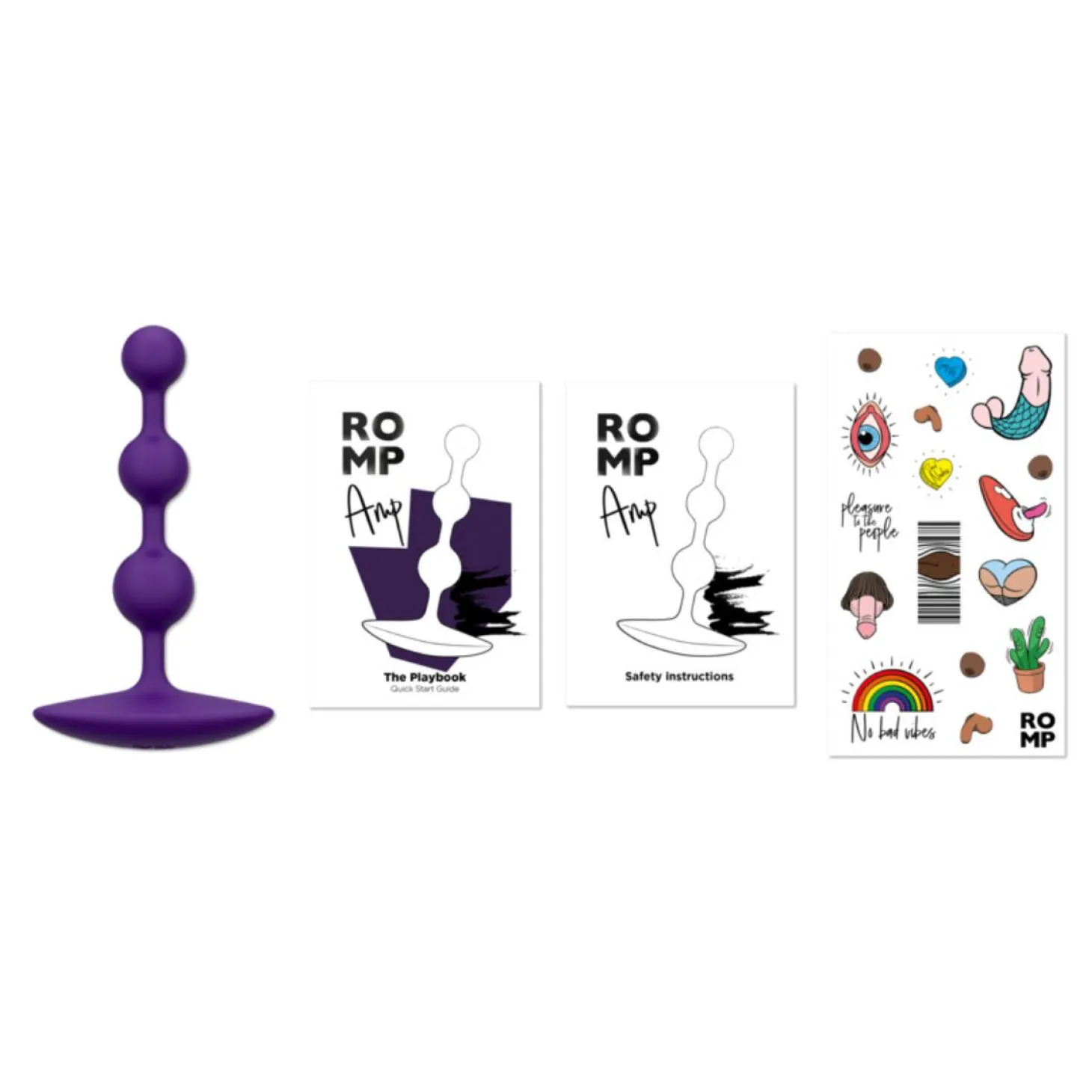 ROMP – Amp Perles Anales en Silicone – Violet