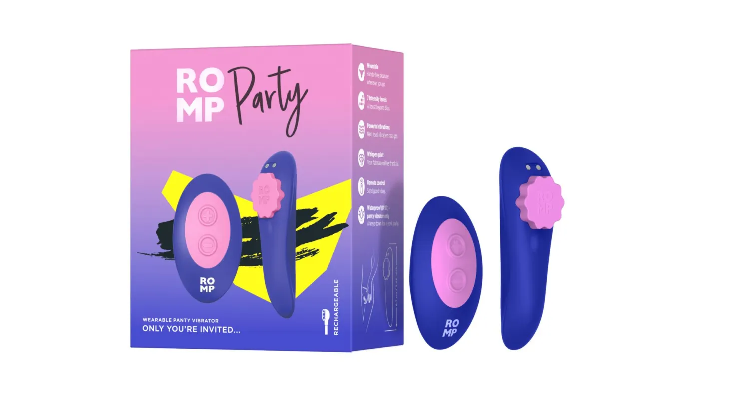 ROMP by Womanizer - Party Vibromasseur de Culotte Portable