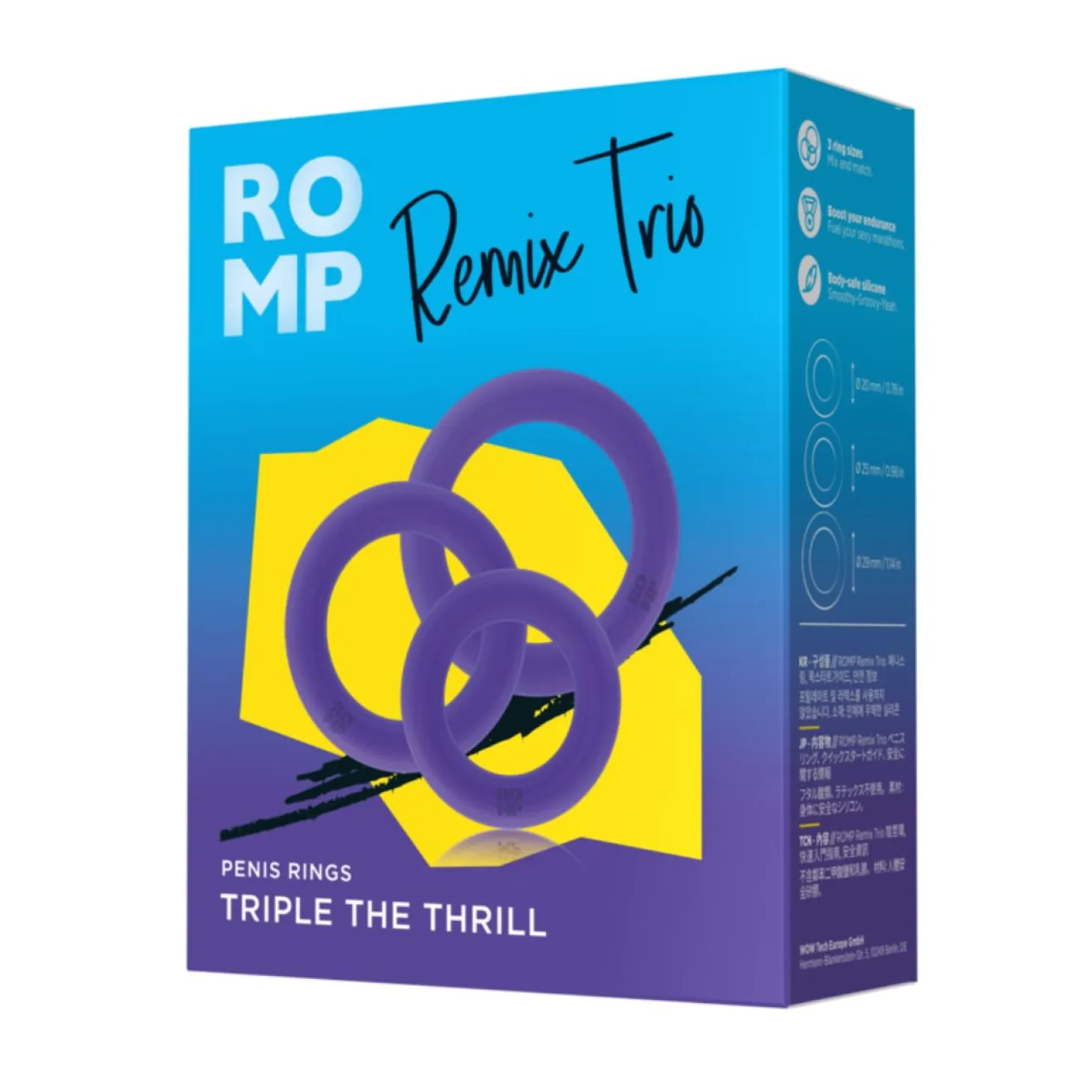 ROMP – Remix Trio Anneaux pour Pénis – Violet