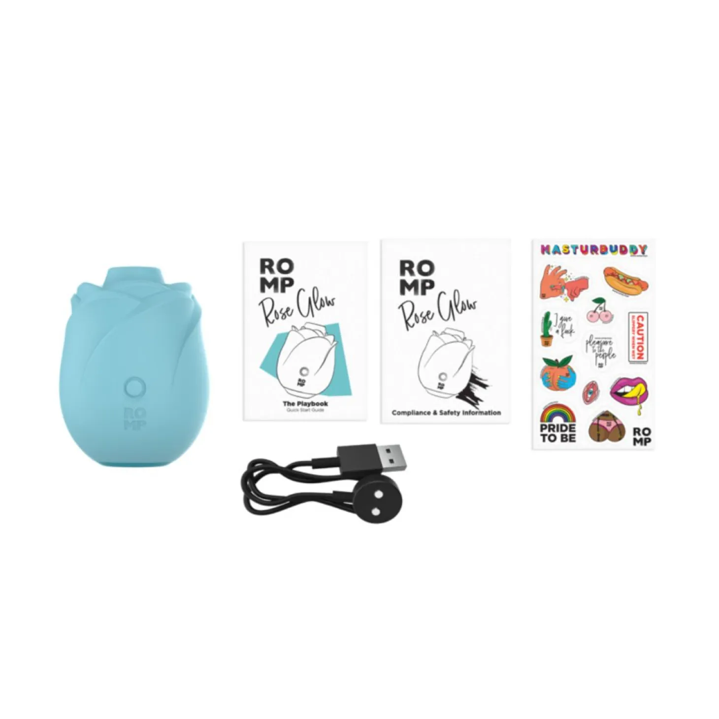 ROMP - Rose Glow Stimulateur à Air - Bleu