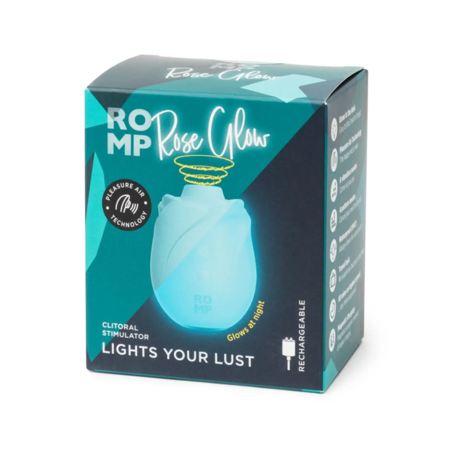 ROMP - Rose Glow Stimulateur à Air - Bleu