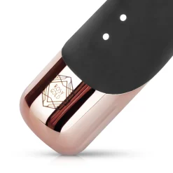 Rosy Gold - Rabbit Vibrateur avec fonction de va-et-vient - Noir