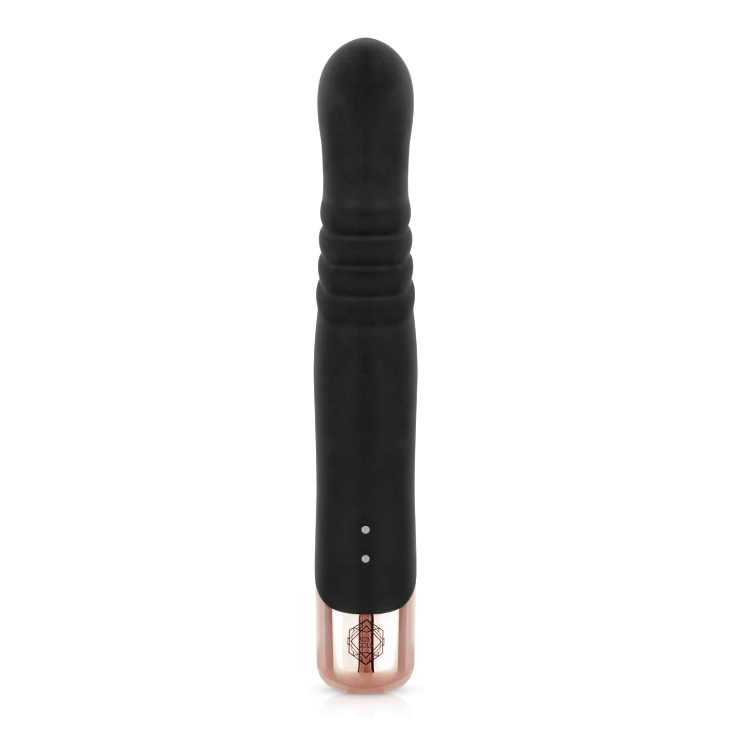 Rosy Gold - Rabbit Vibrateur avec fonction de va-et-vient - Noir