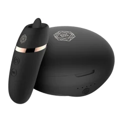 Rosy Gold – Stimulateur Léchage avec Boîtier Luxe – Noir
