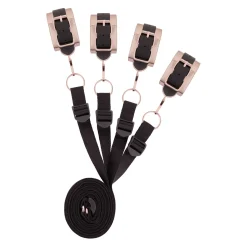 Rosy Gold - Under-Mattress Restraint Set - Noir