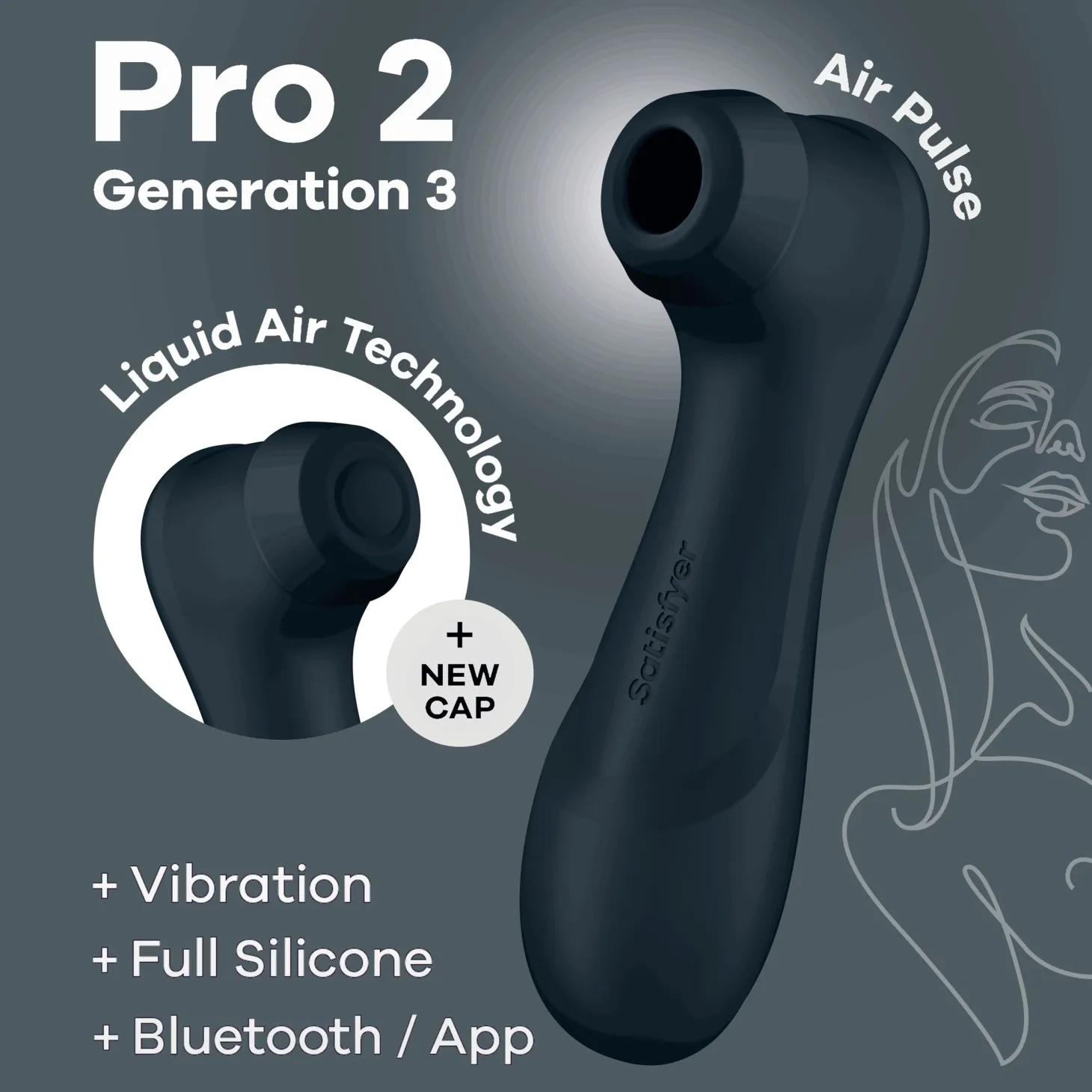 Satisfyer Pro 2 Génération 3 Connecté - Stimulateur clitoridien - Noir