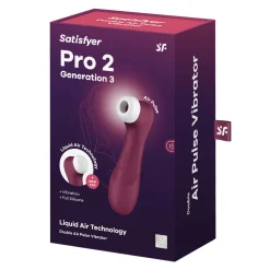 Satisfyer Pro 2 Génération 3 - Stimulateur clitoridien - Rouge Vin