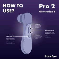 Satisfyer Pro 2 Génération 3 - Stimulateur clitoridien - Lilas