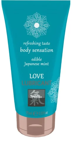 Shiatsu - Lubrifiant comestible à la menthe japonaise - 75 ml