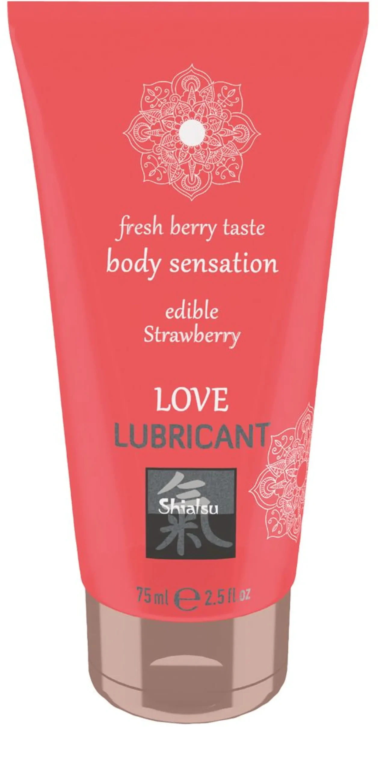 Shiatsu - Lubrifiant comestible à la fraise - 75 ml