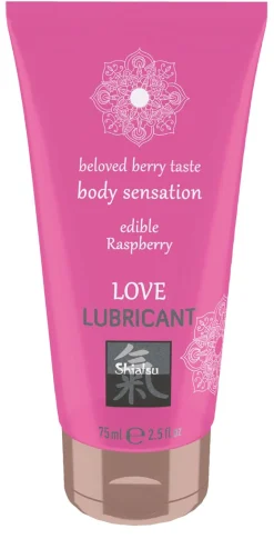 Shiatsu - Lubrifiant comestible à la framboise - 75 ml