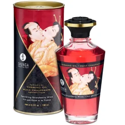 Shunga - Huile Chauffante Aphrodisiaque Vin de Fraise 100 ml