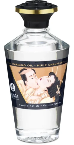 Shunga - Huile de massage chauffante aphrodisiaque - Vanille Fétiche - 100ml