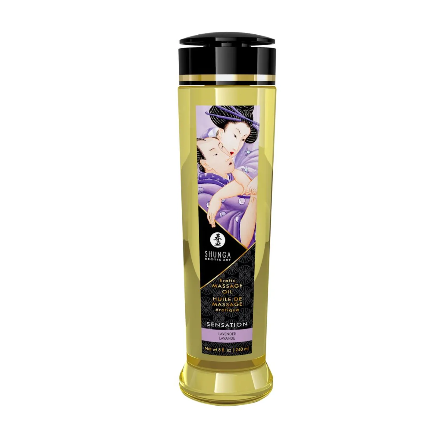 Shunga - Huile de massage Sensation/Lavende - 240 ml
