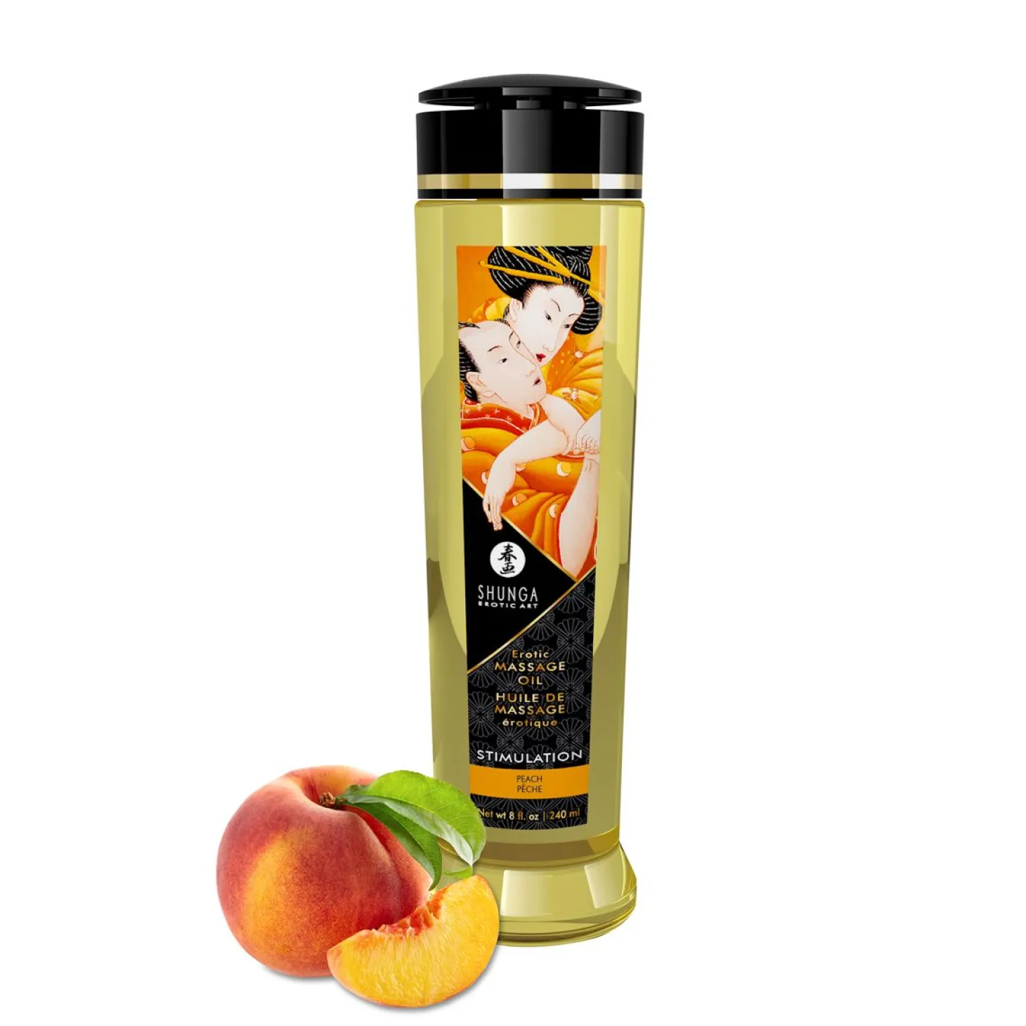 Shunga - Huile de massage Stimulation/Peach - 240 ml
