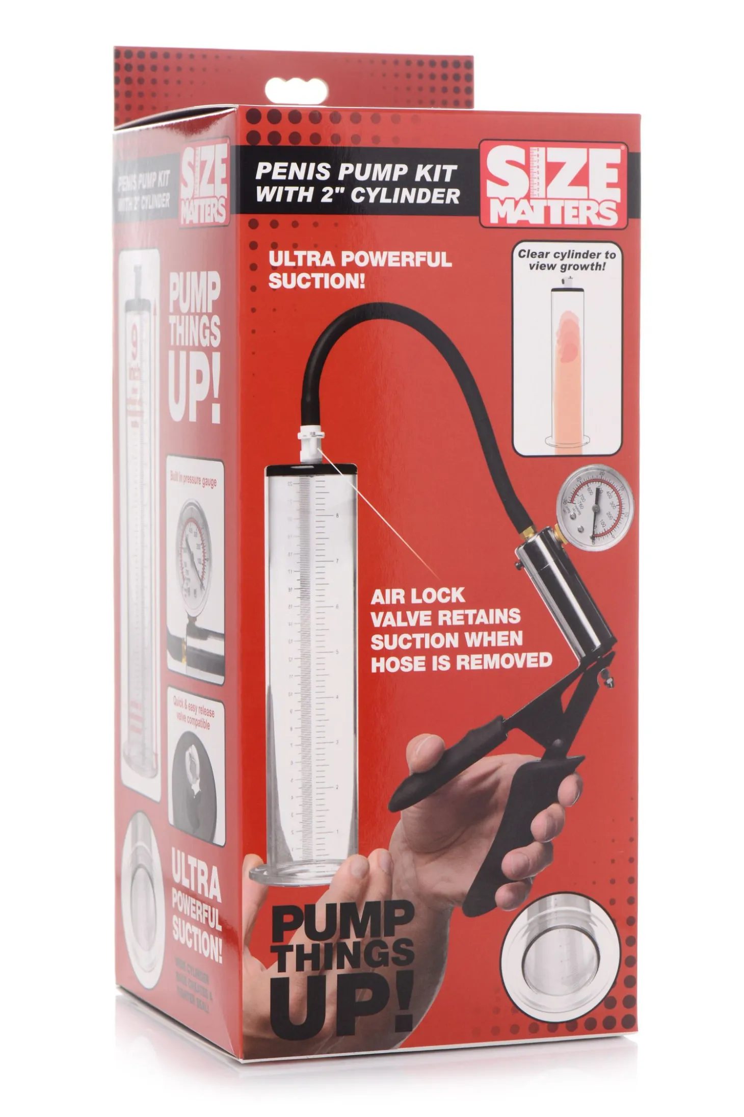 Size Matters - Kit Pompe à Pénis - Cylindre Transparent Ø5 cm