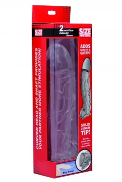 Size Matters - Manchon courbé transparent pour extension de pénis
