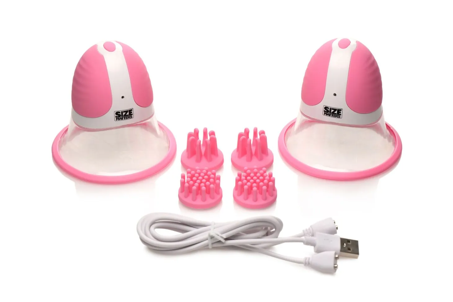 SIZE MATTERS - Stimulateurs de Mamelons - 4 Embouts