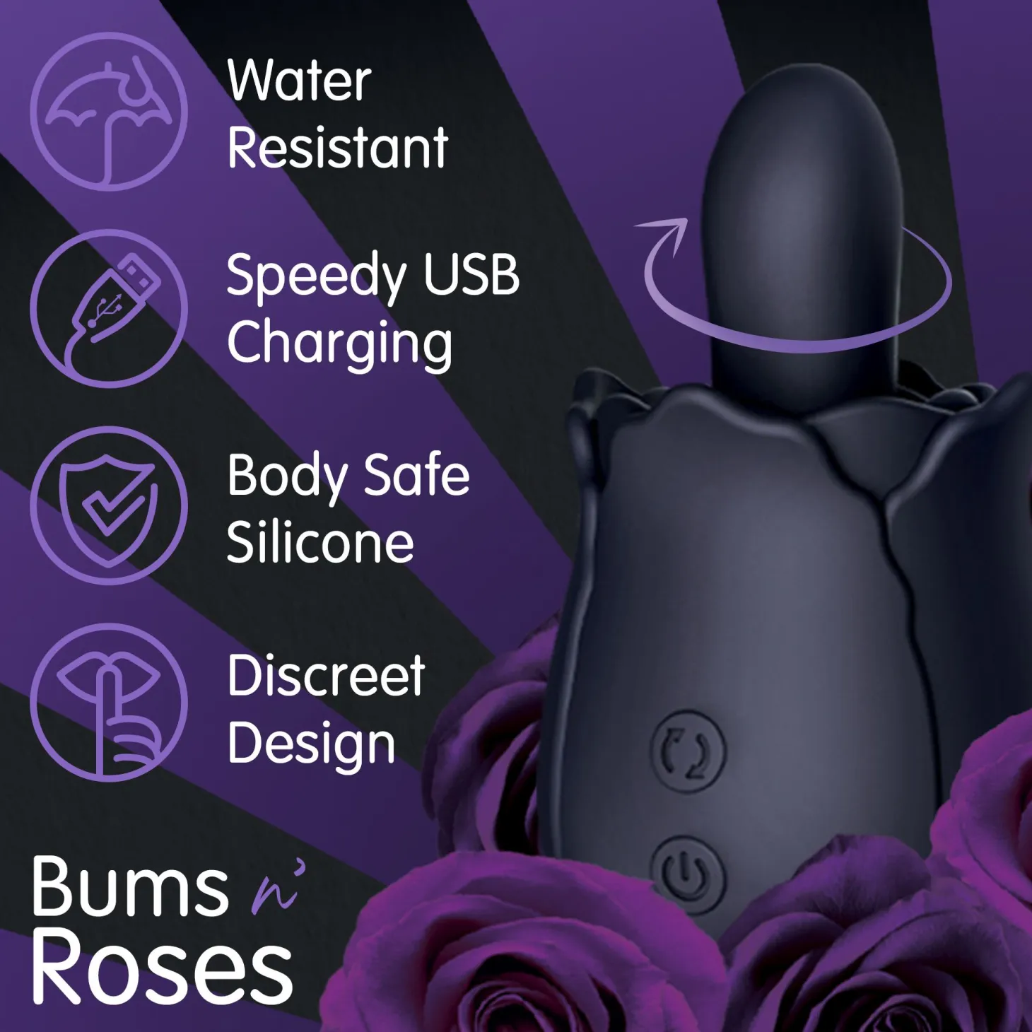Skins Rose Buddies - Vibromasseur Anal Bums N Roses