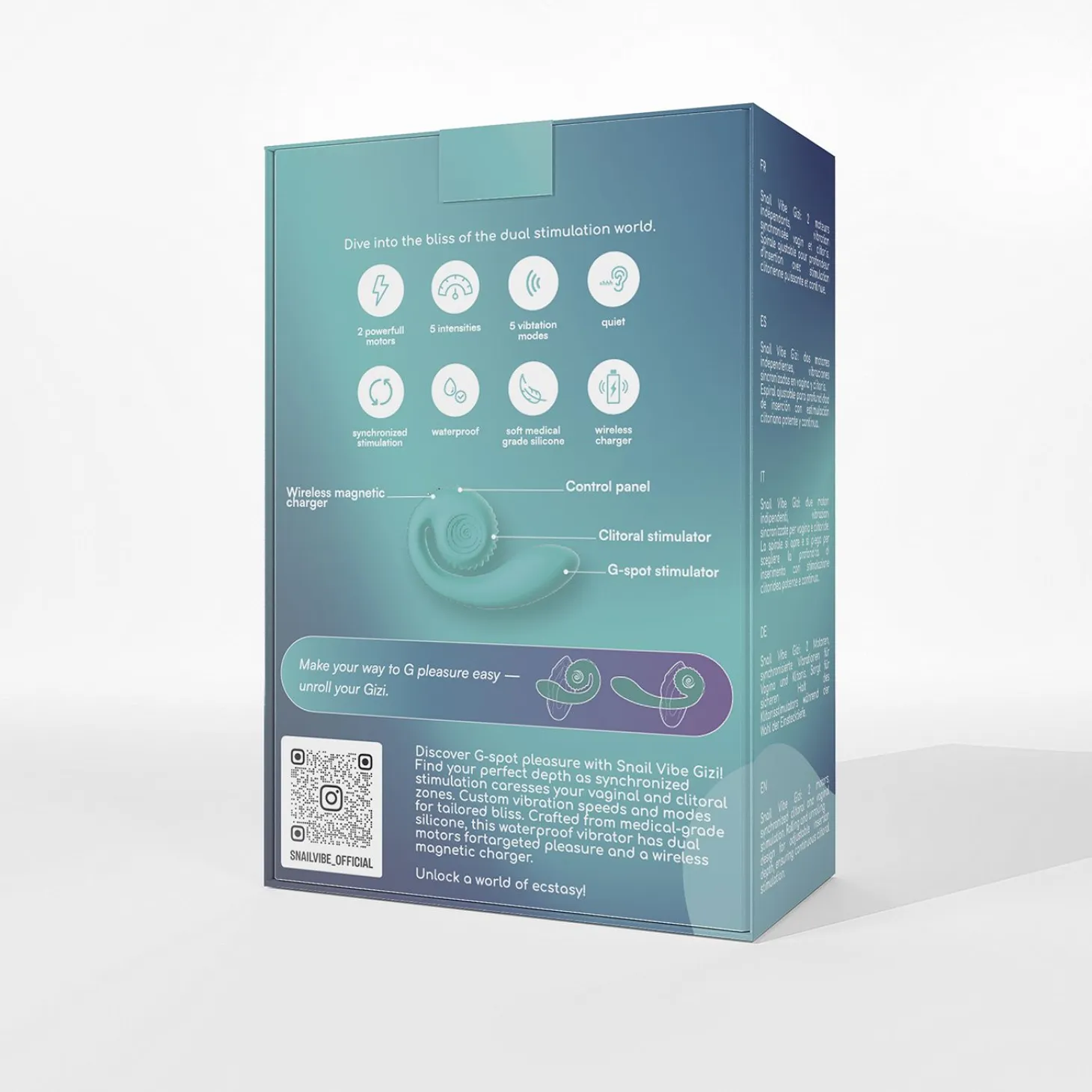 Snail Vibe Gizi Vibromasseur - Turquoise