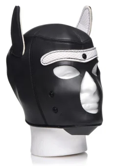 Spike Puppy BDSM Hood - Noir/Blanc