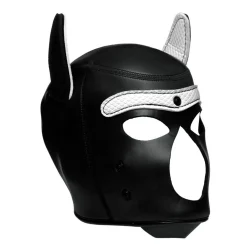 Spike Puppy BDSM Hood - Noir/Blanc