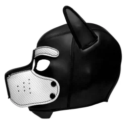 Spike Puppy BDSM Hood - Noir/Blanc