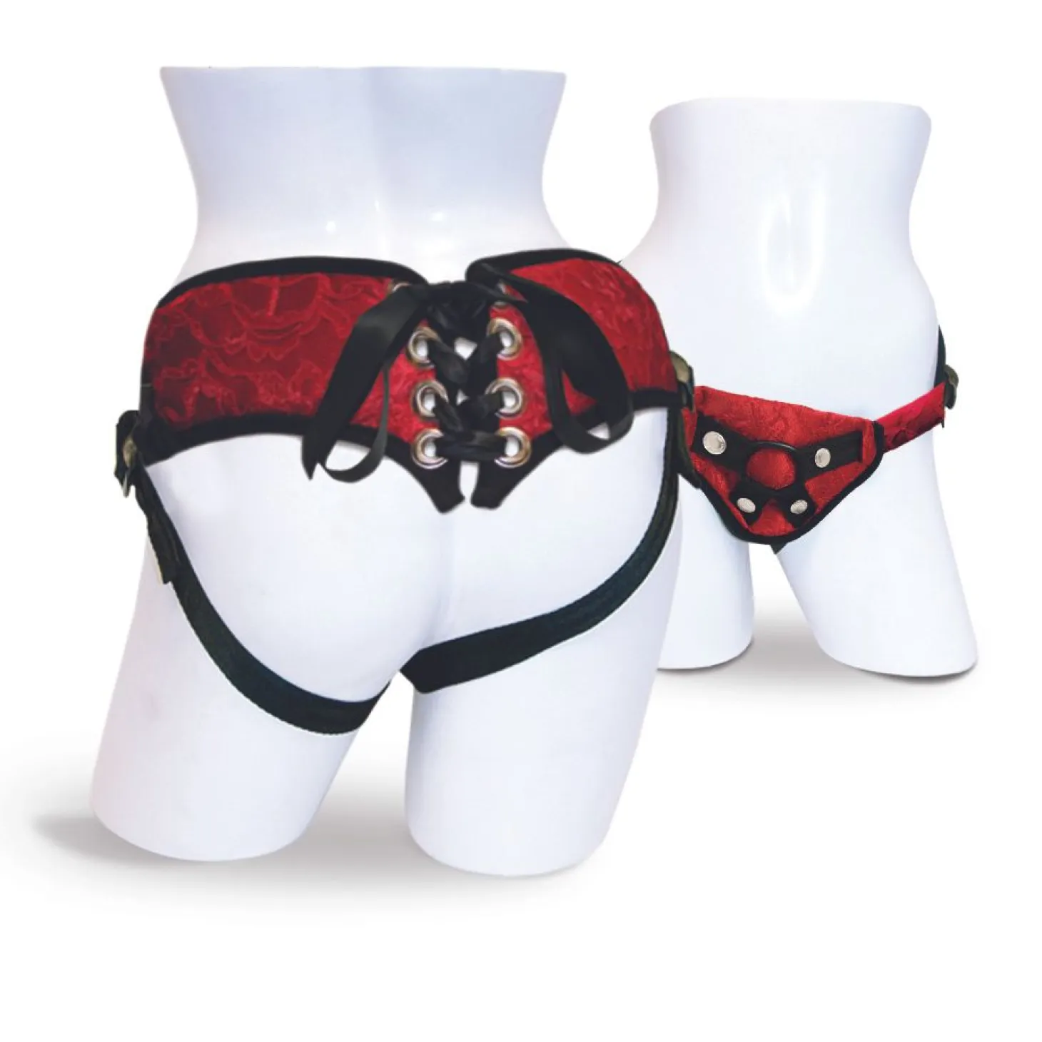 Sportsheets - Red Lace Corsette Strap-On