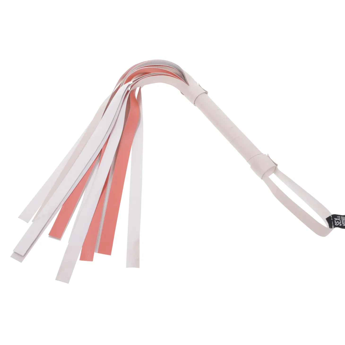 Sportsheets – S&M Peaches ‘n CreaMe Flogger Rayé – Cream & Orange