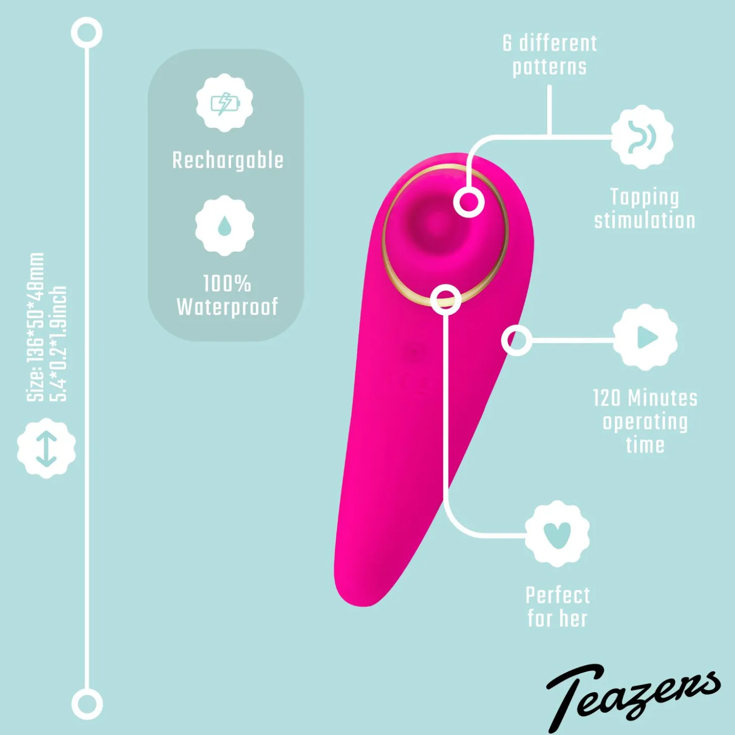 Stimulateur clitoridien Teazers Tapping