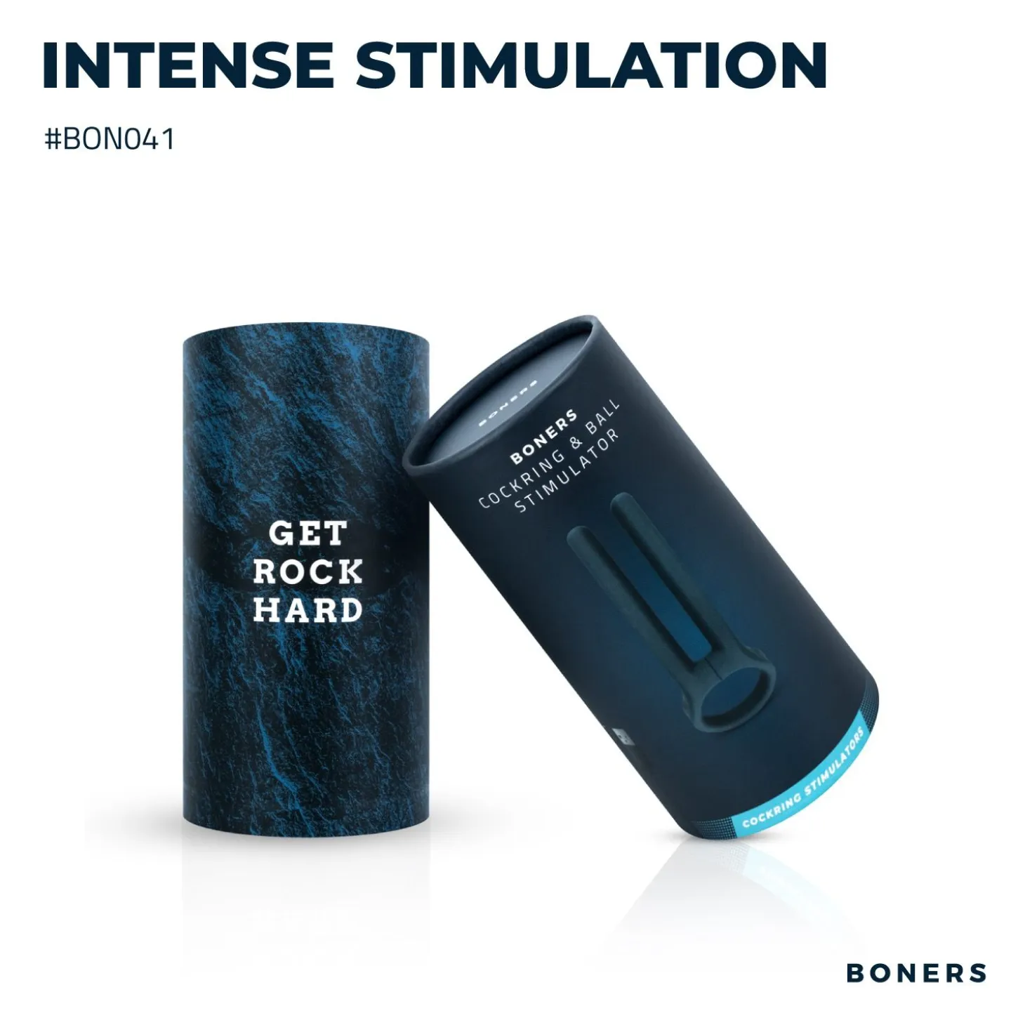 Stimulateur Cockring & Ball de Boners - Bleu