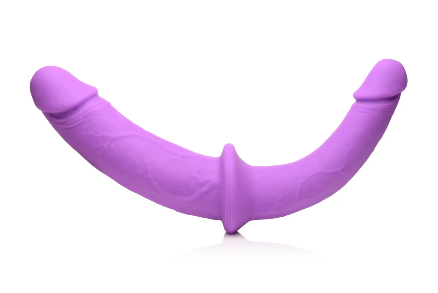 Strap U - Double Dildo avec Harnais - Violet